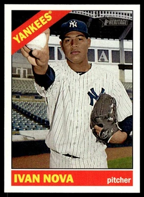 Tarjeta de béisbol Ivan Nova 2015 Topps Heritage #241 New York Yankees 26340 Foto 1 de 2