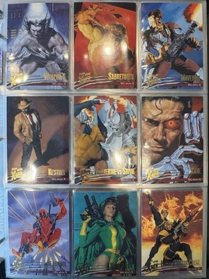 1996 Fleer Ultra Marvel X-Men Wolverine NEAR COMPLETE 97 (of 100) BASE CARD SET - Image 1 of 4