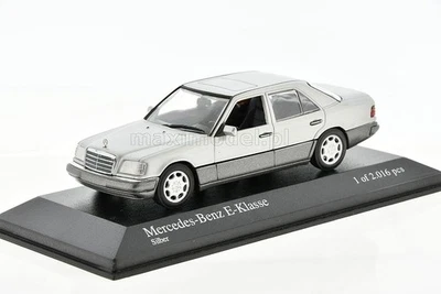 MERCEDES Benz E220 W124 silver 1994 1/43 MINICHAMPS 430033504 - Image 1 of 4