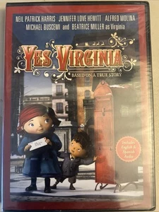 New!  Yes, Virginia DVD Macys Animated Neil Patrick Harris, Jennifer Love Hewitt - Picture 1 of 2