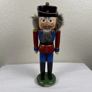 Original Erzgebirge Wooden Nutcracker Soldier Made In German 12” - Picture 1 of 8