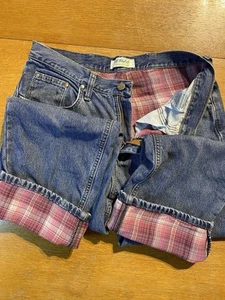 VTG WRANGLER AS REAL AS FLANNEL LINED WOMENS JEANS 8 (30x29) Outdoor Cowgirl EUC - Picture 1 of 12