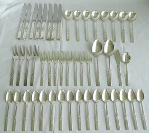 Community Morning Star Pattern Silverplate Flatware 48 Pieces 1948 - Picture 1 of 12