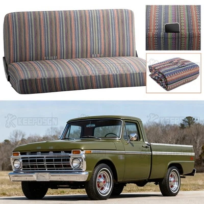 Cubierta de asiento de banco para camioneta de coche manta de sillín tamaño completo para Ford F-100 1960-1983 Foto 1 de 4