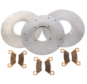 2013 Arctic Cat 1000 Mud Pro Front & Rear Brake Rotors & Severe Duty Brake Pads - Picture 1 of 5