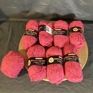 Coats & Clark Red Heart Garn Baumwolle Capri 7+ Knäuel 734 Cerise 50g Stricken - Bild 1 von 3
