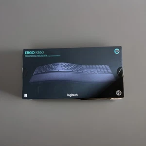Logitech ERGO K860 Ergonomic Split Wave Style Wireless Keyboard w/ Wrist Rest - Picture 1 of 5