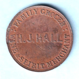 New Zealand - Token. Hall 1d.. Christchurch.. Large Size.. aEF/EF - Picture 1 of 2