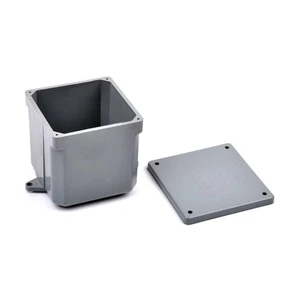 PVC Electrical Junction Box 4x4x4 ETL NEMA Rated Durable Indoor/Outdoor Box LOT - Picture 1 of 2