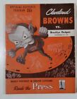 1947 Cleveland Browns vsBrooklyn Dodgers Football Program Brian Brennan Signed