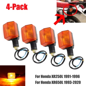 4PCS 8W Rear Turn Signal Blinker Indicator For Honda XR650L 1991-96 XR250L 93-20 - Picture 1 of 9