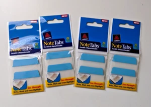 4 Packs Avery 2 x 1-1/2 Note Tabs Index Ultra Notetabs Neon Blue 20/Pk - Picture 1 of 1
