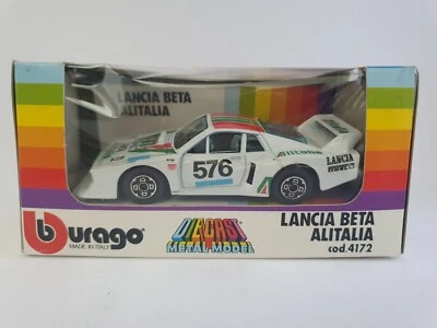 LANCIA BETA ALITALIA cod. 4172 - BURAGO 1/43 DIE-CAST METAL MODEL - Immagine 1 di 4