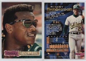 1994 Topps Stadium Club Golden Rainbow Rickey Henderson #654 HOF