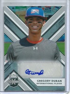 Gregory Duran 2018 Panini Elite Extra Edition Autograph