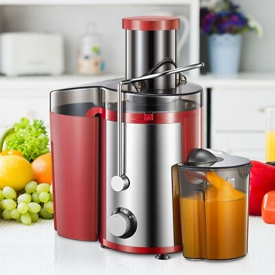 Exprimidor 800 W, conducto de alimentación de 3" de ancho, exprimidor centrífugo para frutas y verduras, fácil limpieza Foto 1 de 4