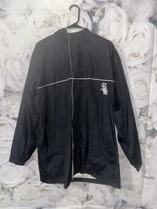 Chicago Whitesox Jacket MLB Antigua Men Size Large Men Full Zip Black - Picture 1 of 8