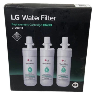 LG LT700P - 3 PACK - 6 Month / 200 Gallon Capacity Refrigerator Water Filter NEW - Image 1 of 4