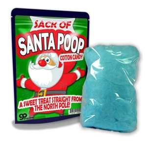 Santa Poop Cotton Candy for Kids - Stocking Stuffers for Christmas - Cute - Fun - Picture 1 of 5