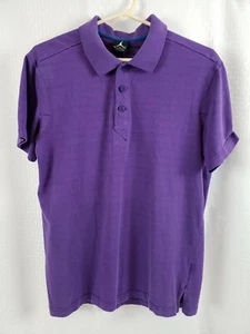 Nike Men's Purple Short Sleeve Jumpman Polo Shirt Size Medium - Picture 1 of 8