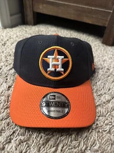 2019 Houston Astros New Era 9Twenty Batting Practice Mesh Hat Blue & Orange - Picture 1 of 5