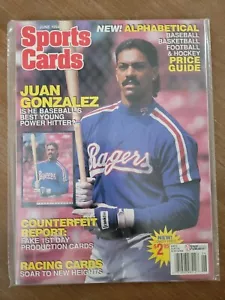 SPORTS CARDS MAGAZINE JUNE 1994 JUAN GONZALEZ RANGERS COVER - Picture 1 of 2