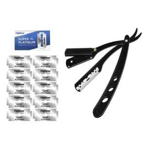 Men's Classic Stainless Steel Razor Manual Wet Shaving Tool Replaceable Blade - Picture 1 of 20