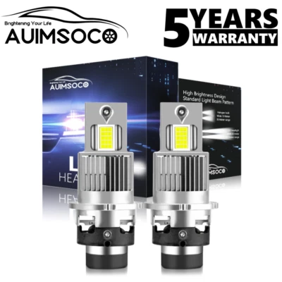 Kit de bombillas de faros LED D2S D2R 10000W 1000000LM haz alto/bajo blanco súper brillante Foto 1 de 4