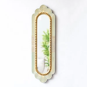 Peruvian Extra Large Skinny Narrow Mirror 39.4" tall Home Wall Room Decor - Picture 1 of 13