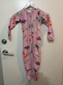 BONDS ZIP WONDERSUIT SURFING AUSTRALIAN PARROTS PINK BNWT SZ 3 (D79 - Picture 1 of 5