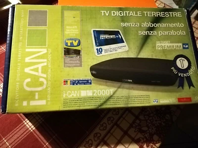 I-CAN 2000T Decoder Home TV - DVBT HDMI - Usato Funzionante NON Completo - Immagine 1 di 4