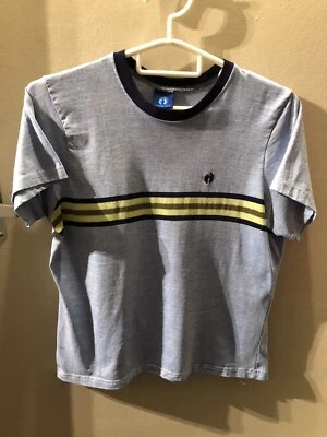 Hang Ten Women’s Tshirt Tee Medium Vintage Striped Surf Skate Dog Town 50/50 - Image 1 of 4