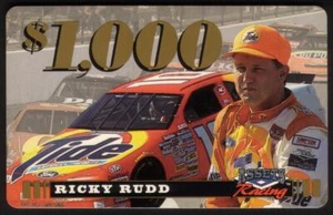 Assets Racing 1995: $1000. Ricky Rudd (Tide Detergent) SPECIMEN Phone Card - Picture 1 of 1