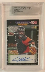 2021 Leaf Pro Set Adley Rutschman Auto Autograph Proof Mojo Black 1/1 - Picture 1 of 1