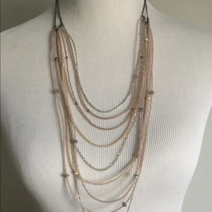 Silpada 925 Sterling Silver Pearl Labradorite Beaded Necklace N2243 - Picture 1 of 12