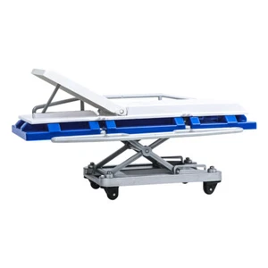 Blue and White Deluxe Moving Stretcher for WWE & AEW Wrestling Action Figures - Picture 1 of 3