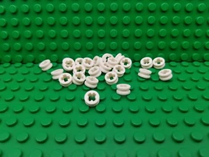 ** 25 Karat Lot ** Lego NEU weiß 1/2 Buchse Stücke Lot von 25 - Bild 1 von 1