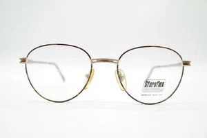Vintage Sferoflex S611 Gold Mehrfarbig oval Brille Brillengestell eyeglasses NOS - Picture 1 of 6