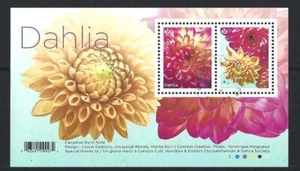 Dahlias 2020 hoja en miniatura fina usada - Imagen 1 de 1