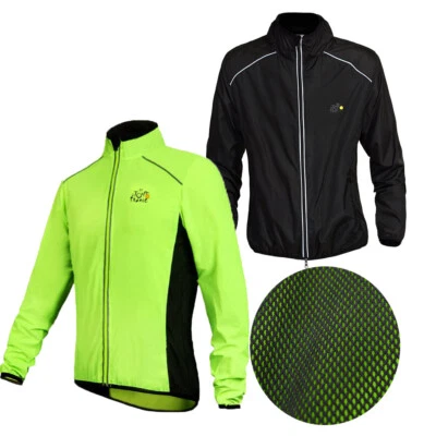 Breathable Cycling Jackets Waterproof UV Protection Clothing Bike Long Sleeve - Image 1 of 4