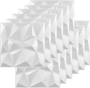 30x30cm 3D Paneele PVC Kunststoffpaneele Wandpaneele Diamant 0,09qm - 12Stück - Bild 1 von 21