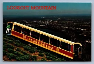 Postkarte Vintage Tennessee Chattanooga Aussichtspunkt Berg Steigung Eisenbahn 4x6 - Bild 1 von 2