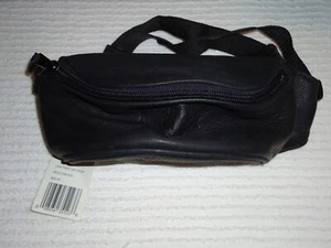 Vintage Hard Rock Cafe HOLLYWOOD Bauchtasche Gürteltasche schwarz Echtleder 90er - Bild 1 von 2