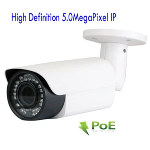 5MP Network IP PoE 42IR Security Camera 2.8-12mm Varifocal Lens System IP66 jk0N - Picture 1 of 3