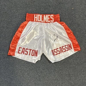 Signed Larry “Easton Assassin” Holmes Boxing Trunks with JSA COA & Hologram - Picture 1 of 5