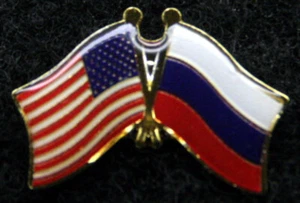 BANDERAS DE ESTADOS UNIDOS Y LA UNIÓN SOVIÉTICA SOLAPA SOMBRERO PIN UP BANDERAS RUSIA CHALECO RUSO ¡REGALO URSS! - Imagen 1 de 12