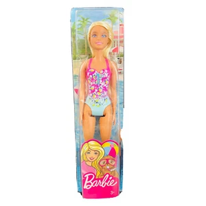 Muñeca Barbie Playa Traje de Baño Agua Rosa Azul Floral Rubia Regalo de Cumpleaños Navidad - Imagen 1 de 6