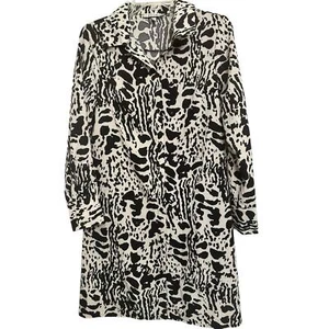 WD+NY Black & White Animal Print Shirt Dress Women’s Sz. 8 - Picture 1 of 8