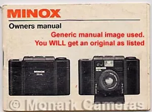 Minox 35PE Instruction Book, More Owners Manuals & User Guides Listed - Picture 1 of 3