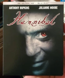 HANNIBAL 2001 4K UHD + BLU-RAY + SLIPCOVER KINO LORBER ANTHONY HOPKINS RARE OOP - Foto 1 di 7